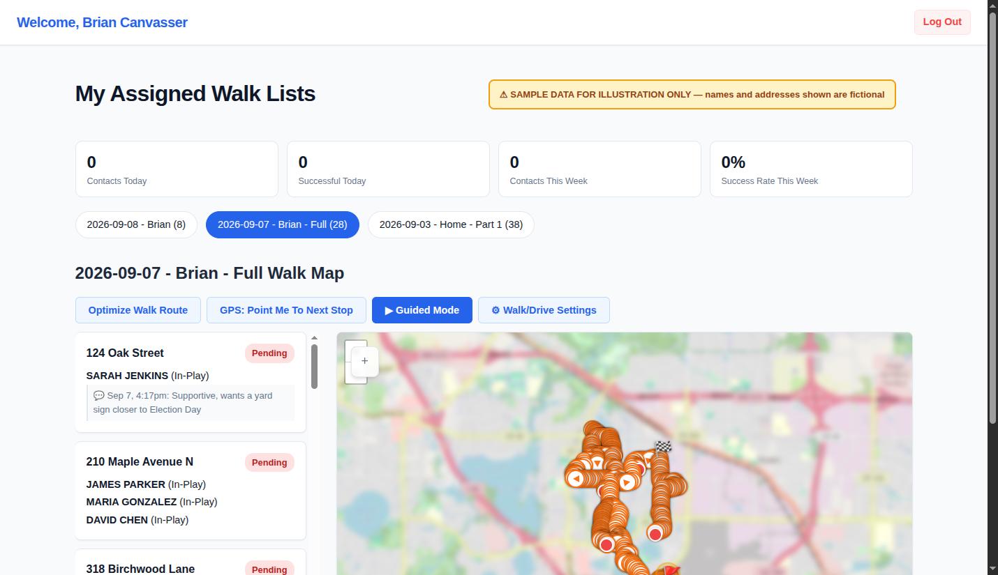 Campaign Canvassing Route Optimization